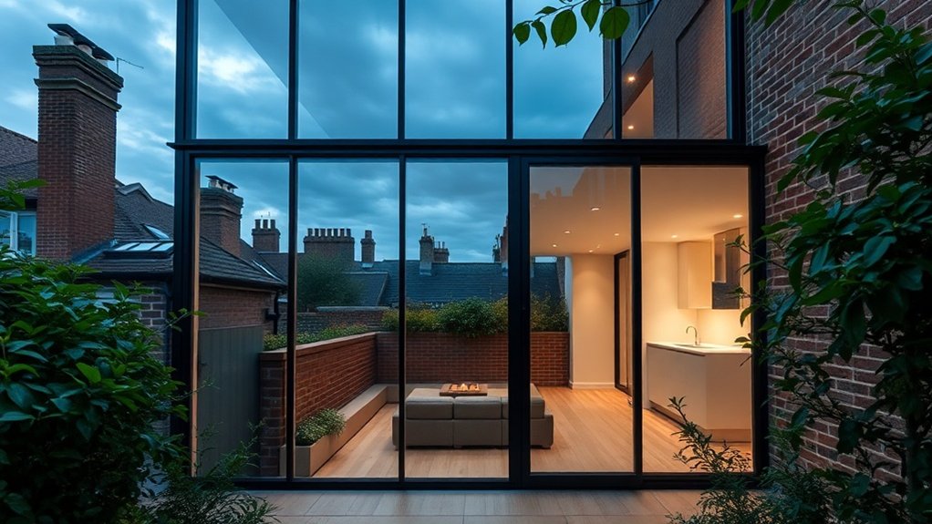 Glass Extension Walls Wallington