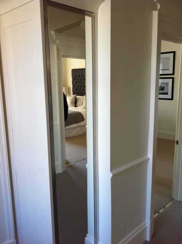 Full-length wardrobe mirror fitted in Wallington home